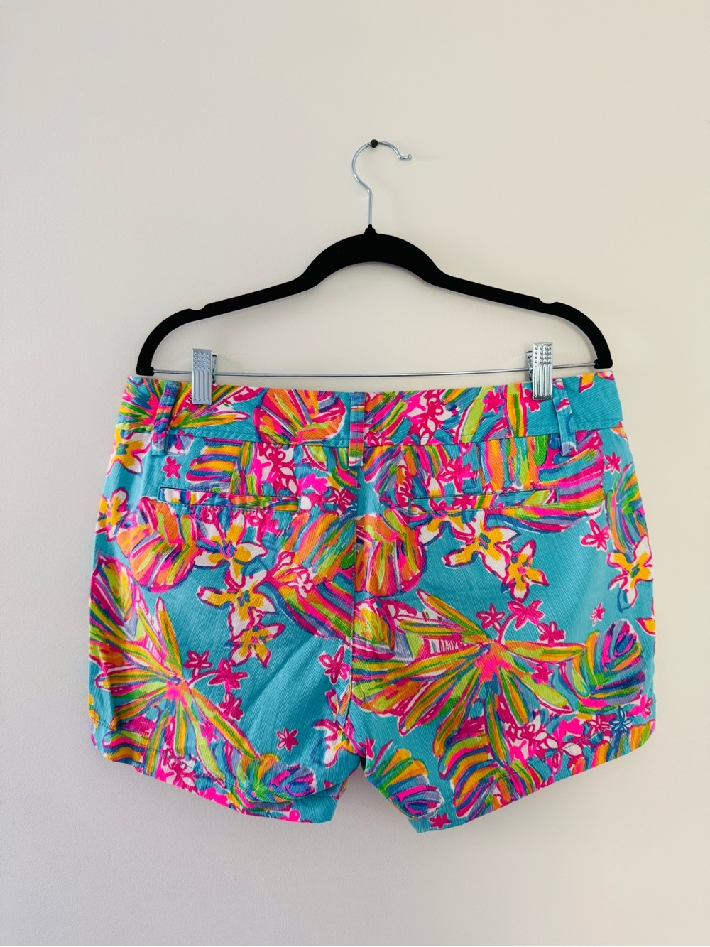 Lilly Pulitzer Tropical Floral Shorts - Turquoise Pink